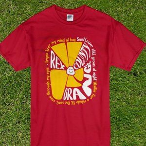 Rex Orange County Sunflower Graphic T-Shirt Red